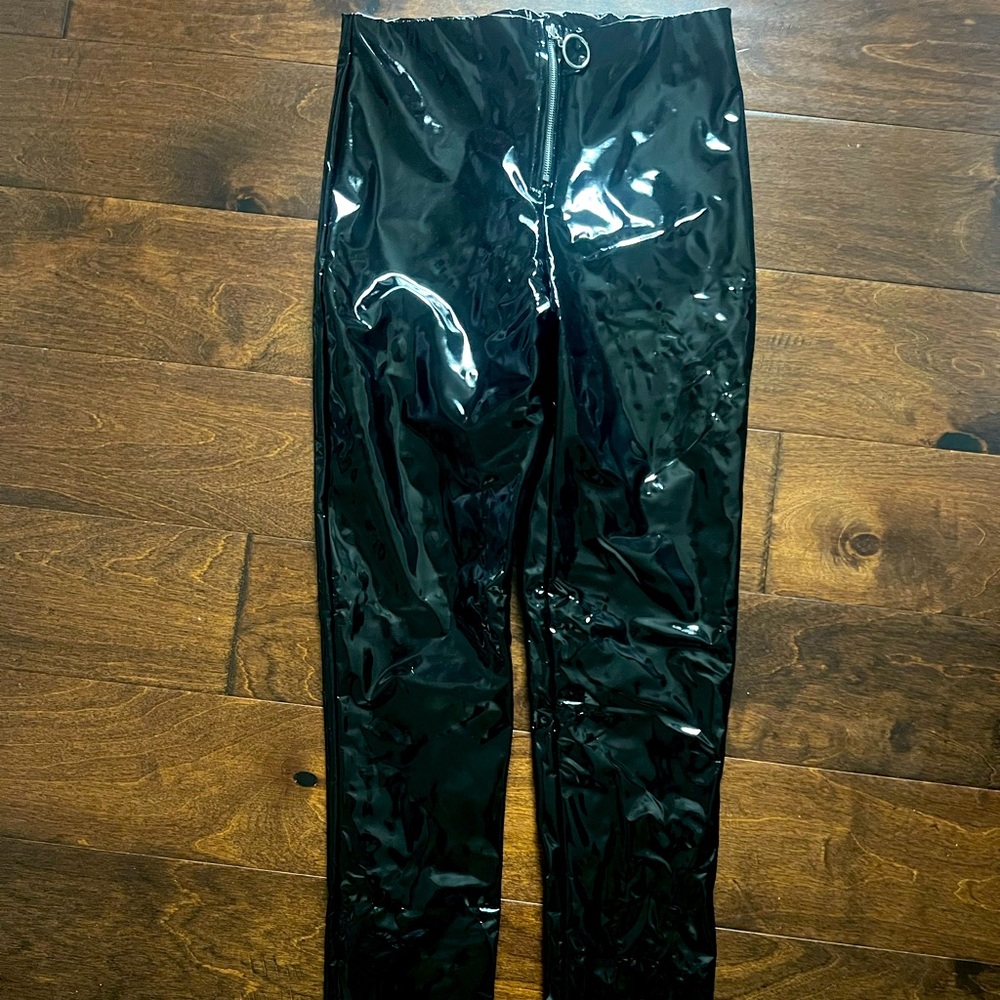One by One PVC Black Pants